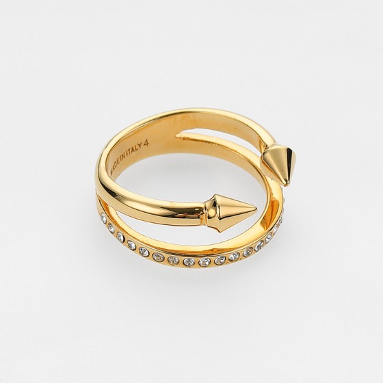 Ultra Minititan Crystal Band Ring
