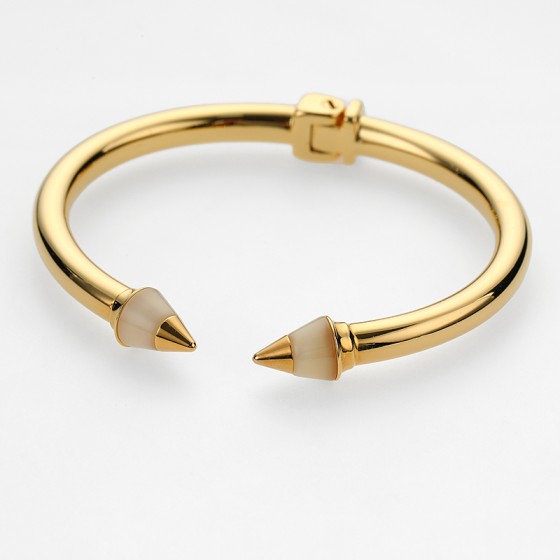 Mintitan Metal Tip Stone Bracelet
